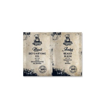Single dose beard shampoo Amber + beard oil Neroli